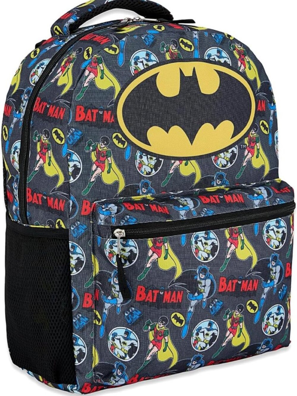 Superhero Kids Backpack - Batman, Superman & Joker Bookbag for School & Travel